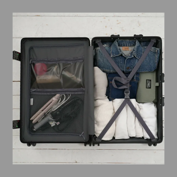 スーツケース HoldOn TRAVEL    Mサイズ 51L   キャリーケース フロントオープン　旅行/出張/遠征/コスプレ等